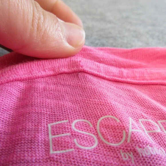 Habitat Women's Escape T Shirt Casual XL Top Pink Cotton 3/4 Sleeve Beach  204 - Picture 6 of 12